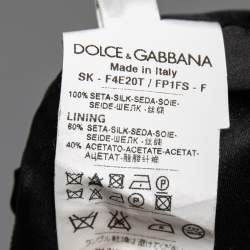 Pre Owned تنورة دولتشي أند غابانا حرير مارلين مونرو مونوكرمي مطبوع مقاس صغير - سمول
