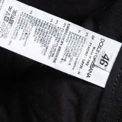 Pre Owned Dolce & Gabbana Black Denim Sacred Heart Detail Pretty Fit Jeans L