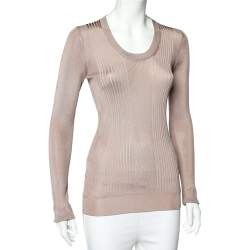 Pre Owned Dolce & Gabbana Onion Pink Knit Jumper M