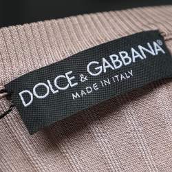 Pre Owned Dolce & Gabbana Onion Pink Knit Jumper M