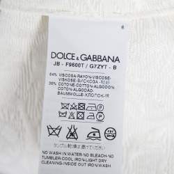Pre Owned Dolce & Gabbana Multicolored Floral Print Brocade Hoodie M 