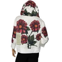 Pre Owned Dolce & Gabbana Multicolored Floral Print Brocade Hoodie M 