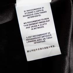 Dolce & Gabbana Black & Leopard Print Trimmed Jacquard Belted Coat S