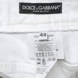 Pre Owned Dolce & Gabbana White Denim Cool Fit Jeans M