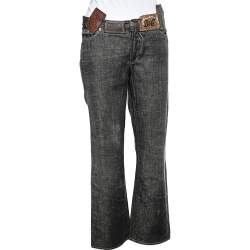 Pre Owned D&G Muddy Grey Denim Jeans L