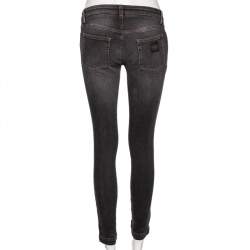 Pre Owned بنطلون جينز دولتشي & غابانا  بريتي فيتقصير دينم رصاصي مقاس صغير - سمول