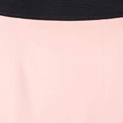 Pre Owned Dolce & Gabbana Pink Crepe High Waisted Slip Skirt M