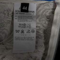 Pre Owned Dolce & Gabbana Multicolored Printed Brocade Midi Skirt M