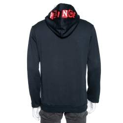 Pre Owned Dolce & Gabbana Navy Blue Cotton The King Is Back Hoodie L