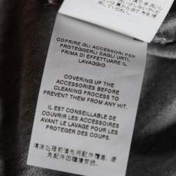 Pre Owned Dolce & Gabbana Grey Cotton Logo Printed Crewneck Tank Top M 
