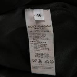 Pre Owned Dolce & Gabbana Multicolored Floral Printed Silk Midi Skirt L