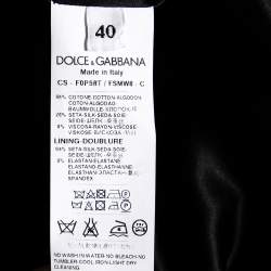 Pre Owned معطف دولتشي آند غابانا جاكار بطبعة بوب وديزي متعدد الألوان مقاس صغير - سمول