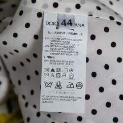Pre Owned Dolce & Gabbana Multicolor Floral & Onion Printed Jacquard Jacket M
