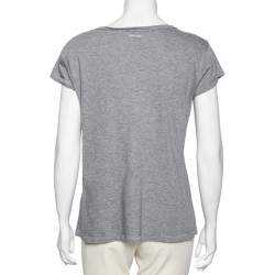 مملوكة مسبقًا توب دولتشي أند غابانا قطن طباعة أل باتشينو رصاصي مقاس وسط - ميديوم