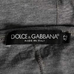 مملوكة مسبقًا توب دولتشي أند غابانا قطن طباعة أل باتشينو رصاصي مقاس وسط - ميديوم