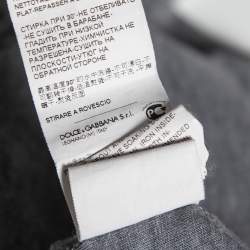 مملوكة مسبقًا توب دولتشي أند غابانا قطن طباعة أل باتشينو رصاصي مقاس وسط - ميديوم