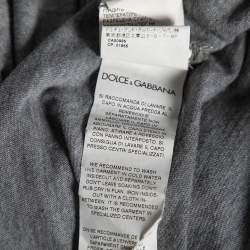 مملوكة مسبقًا توب دولتشي أند غابانا قطن طباعة أل باتشينو رصاصي مقاس وسط - ميديوم