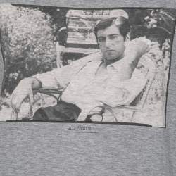 مملوكة مسبقًا توب دولتشي أند غابانا قطن طباعة أل باتشينو رصاصي مقاس وسط - ميديوم