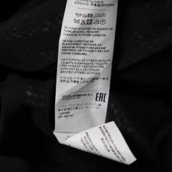 Pre Owned Dolce & Gabbana Monochrome Knit Floral Laser Cut Jacket M