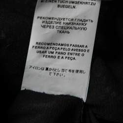 Pre Owned Dolce & Gabbana Monochrome Knit Floral Laser Cut Jacket M