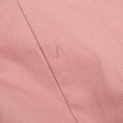 Pre Owned Dolce & Gabbana Pink Cotton Straight Pants M