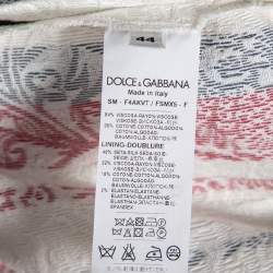 Pre Owned Dolce & Gabbana Multicolor Striped Jacquard Mini Skirt M