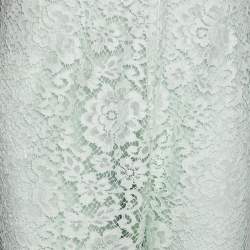 مملوكة مسبقًا Dolce & Gabbana Mint Green Lace Trouser XL 