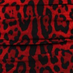 Pre Owned Dolce & Gabbana Red Leopard Printed Crepe Ruched Halterneck Dress S
