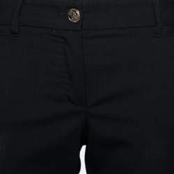 Pre Owned Dolce & Gabbana Black Wool Tapered Pants M