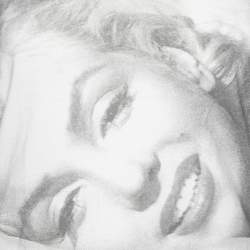Pre Owned Dolce & Gabbana Cream Marilyn Monroe Printed Cotton T-Shirt XS