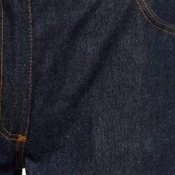 Pre Owned Dolce & Gabbana Vintage Red Tweed Denim Jacket and Jeans Set M