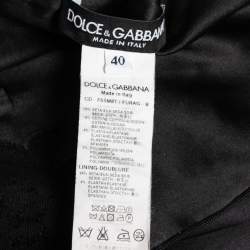 Pre Owned Dolce & Gabbana Black Silk & Lace Trimmed Sleeveless Short Dress S