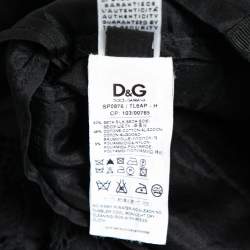 مملوكة مسبقًا Dolce & Gabbana Black Lace & Silk Tapered Pants M