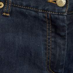Pre Owned Dolce & Gabbana Indigo Dark Wash Denim Straight Fit Jeans L