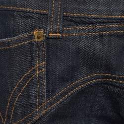 Pre Owned D&G Blue Denim Zipped Hem Detail Jeans M