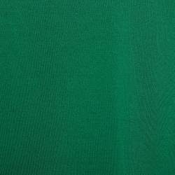 Pre Owned Dolce & Gabbana Green Wool Button Front Cardigan M