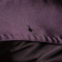 Pre Owned Dolce & Gabbana Purple Satin Slim Fit Single Breasted Blazer & Pant Suit S