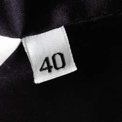 Pre Owned Dolce & Gabbana Purple Satin Slim Fit Single Breasted Blazer & Pant Suit S