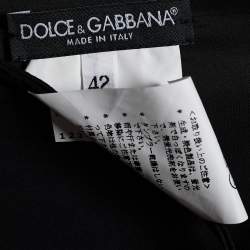 Pre Owned Dolce & Gabbana Black Silk Top M