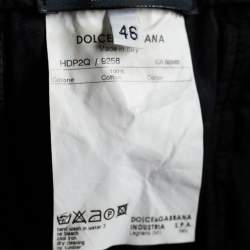 Pre Owned Dolce & Gabbana Black Cotton Cargo Pants L