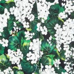 Pre Owned بنطلون دولتشي أند غابانا كريب طباعة موردة أخضر مقاس صغير - سمول