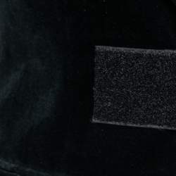 Pre Owned Dolce & Gabbana Black Velvet Vintage Velcro Front Blazer S
