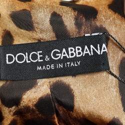 Pre Owned Dolce & Gabbana Black Cotton Blend Slim Fit Blazer S