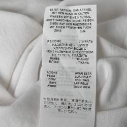 Pre Owned Dolce & Gabbana White Cotton Embroidered T-Shirt M