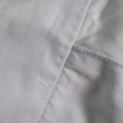 Pre Owned Dolce & Gabbana White Cotton Pleated Mini Skirt S