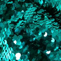 Pre Owned Dolce & Gabbana Green Sequin Embellished Long Sleeve Dress M