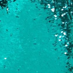 Pre Owned Dolce & Gabbana Green Sequin Embellished Long Sleeve Dress M