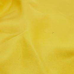 Pre Owned Dolce & Gabbana Yellow Silk Satin Ruched Sleeveless Mini Dress S