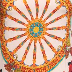 Pre Owned Dolce & Gabbana Multicolor Printed Crepe Top S