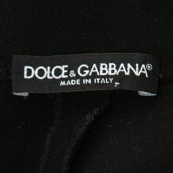 مملوكة مسبقًا Dolce & Gabbana Black Knit Tapered Leggings S